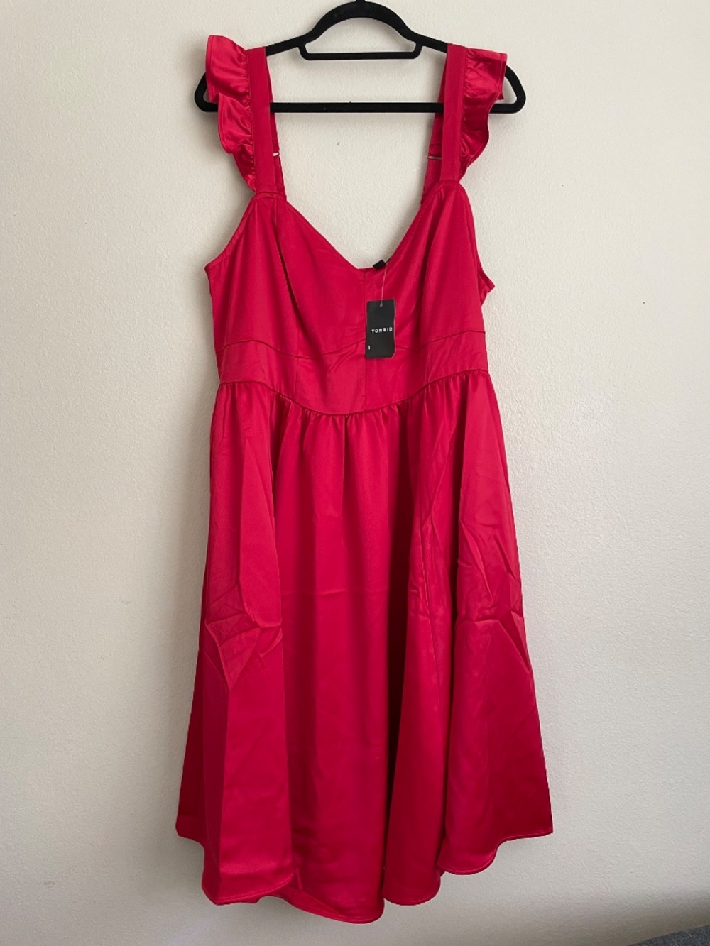 Torrid Retro Swing Red Dress NWT Flutter 12 with Pockets